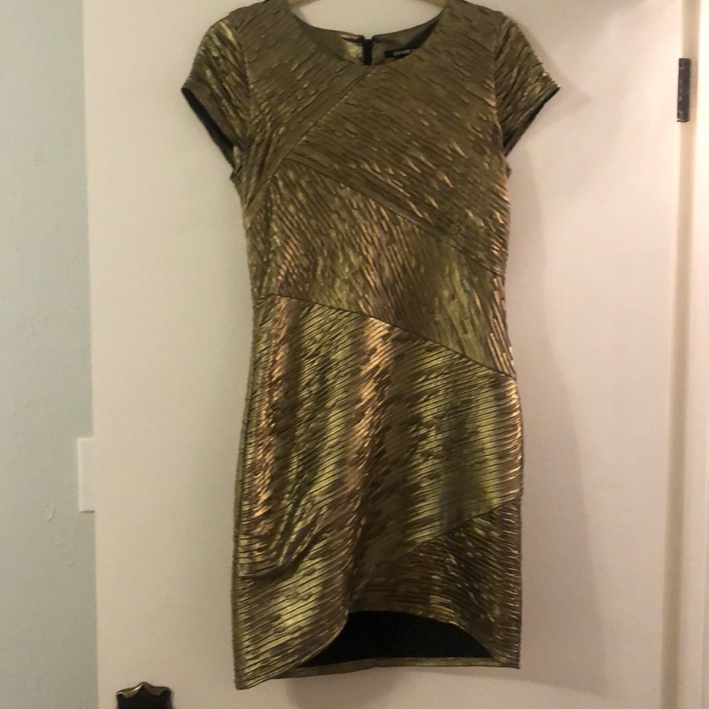 Gold dress